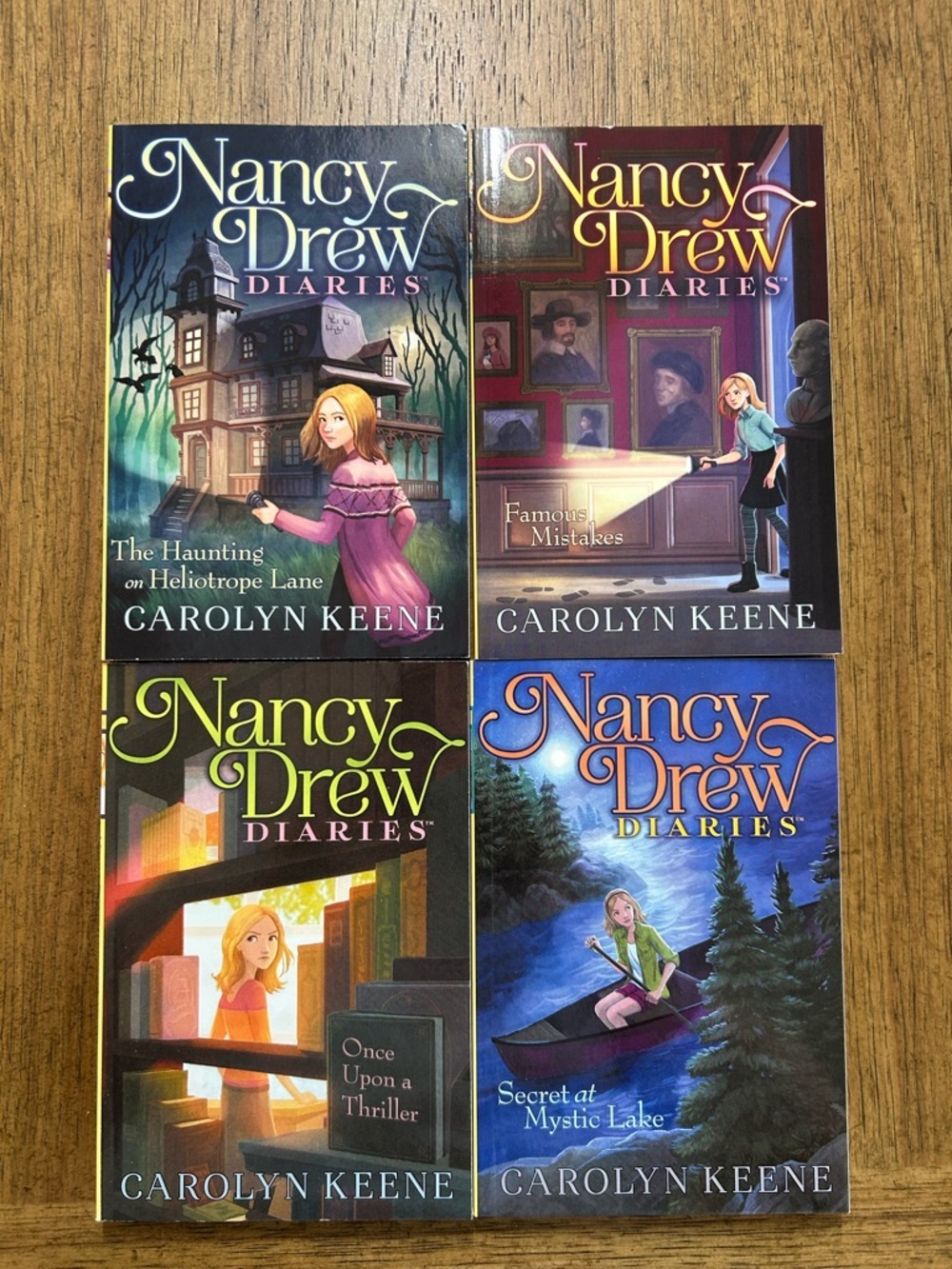 Brand New Nancy Drew Diaries Set of 4 - Carolyn Keene